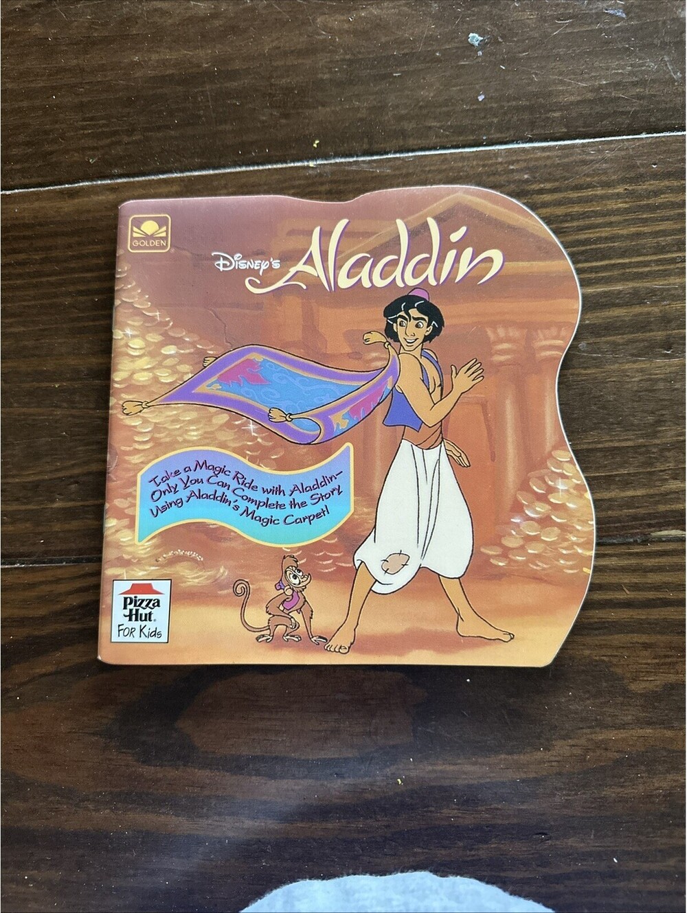Disney's Aladdin Book Take a Majic Csrpet Ride from Pizza Hut